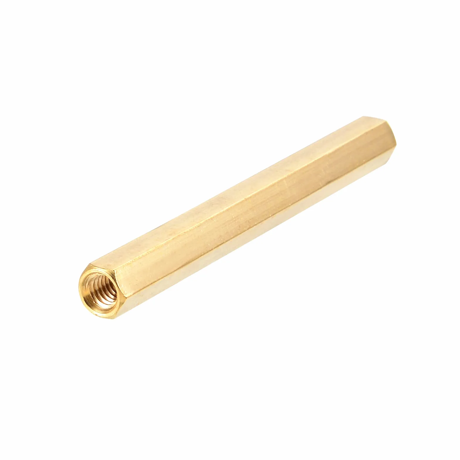 PATIKIL M4x60mm Femmina Filettata Ottone Esagonale Distanziale Spaziatore Dado, 10pz