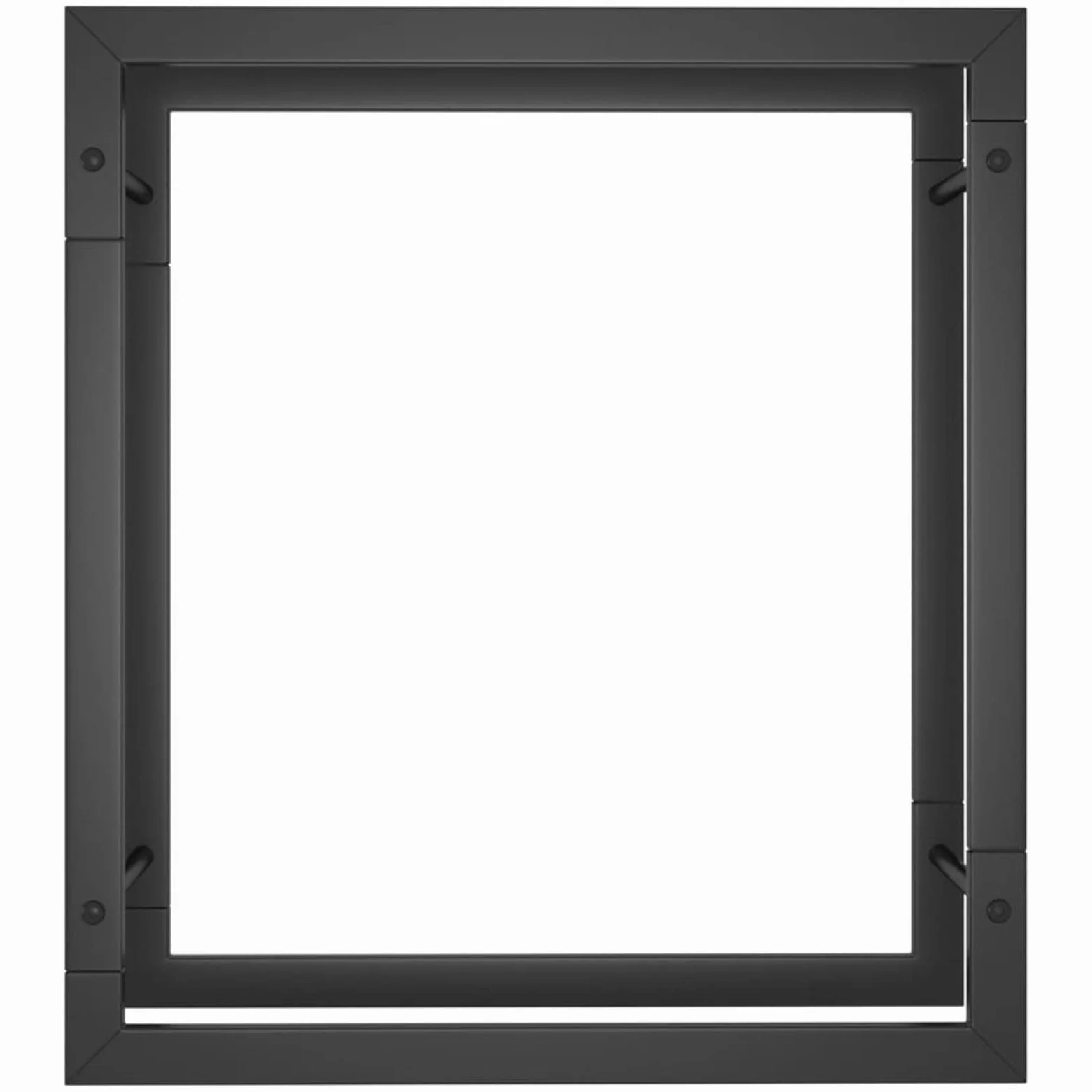 Homgoday Portalegna Nero Opaco 50x28x56 cm in Acciaio, Portalegna da Interno, Portalegna da Ardere, Porta Legna per Camino, Legnaia da Interno, Impilabile Stufa Ripiano Legno