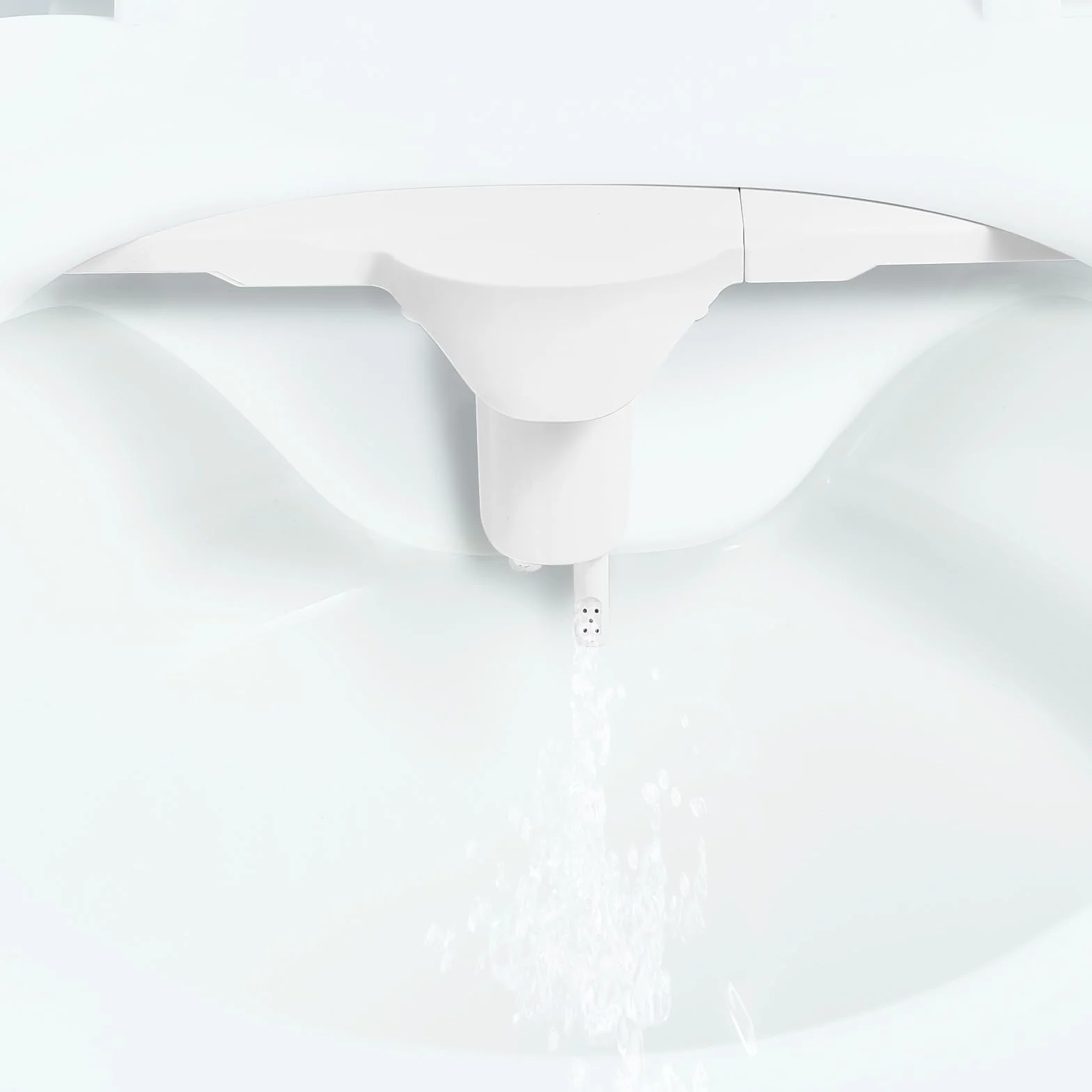 VEVOR Attacco per WC Bidet da 7 mm Ultrasottile con 2 Ugelli Retrattili Acqua Fredda Calda Pressione Regolabile