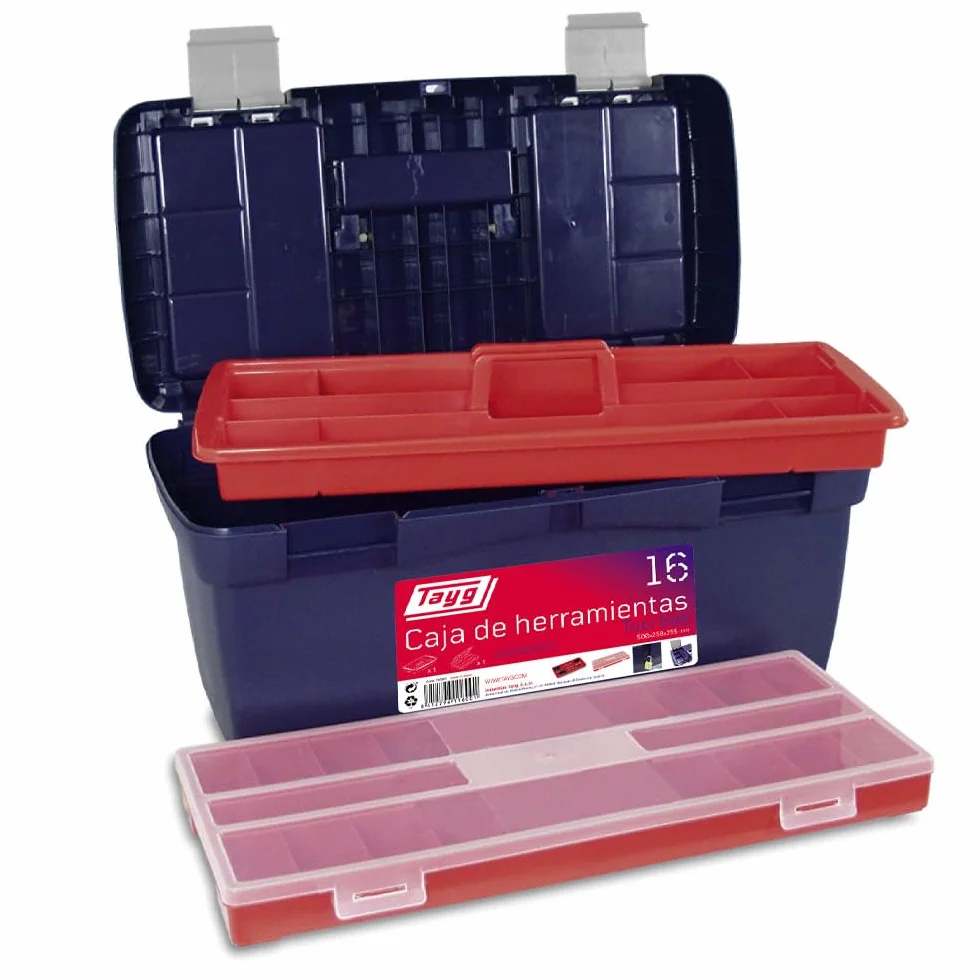 Tayg TAYG-TOOLBOX2 Valigetta Doppia, Contenitore Extra Estraibile, Nero/Antracite