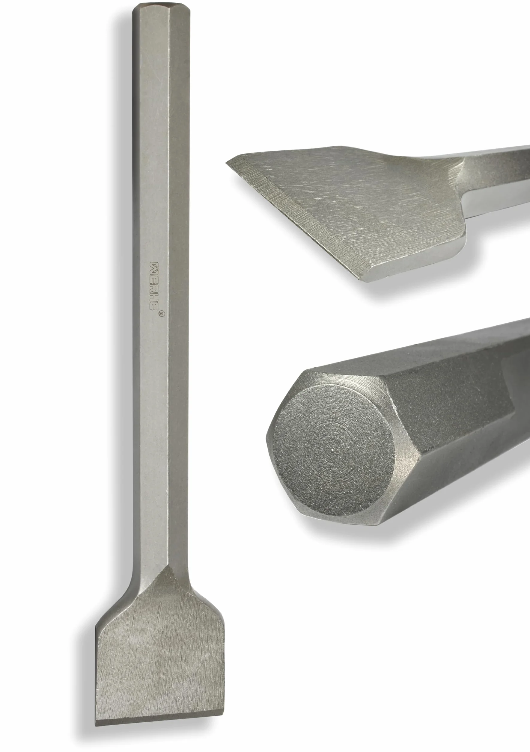 WERHE HEX28 Scalpello a spatola professionale 75 x 400 mm Acciaio per utensili