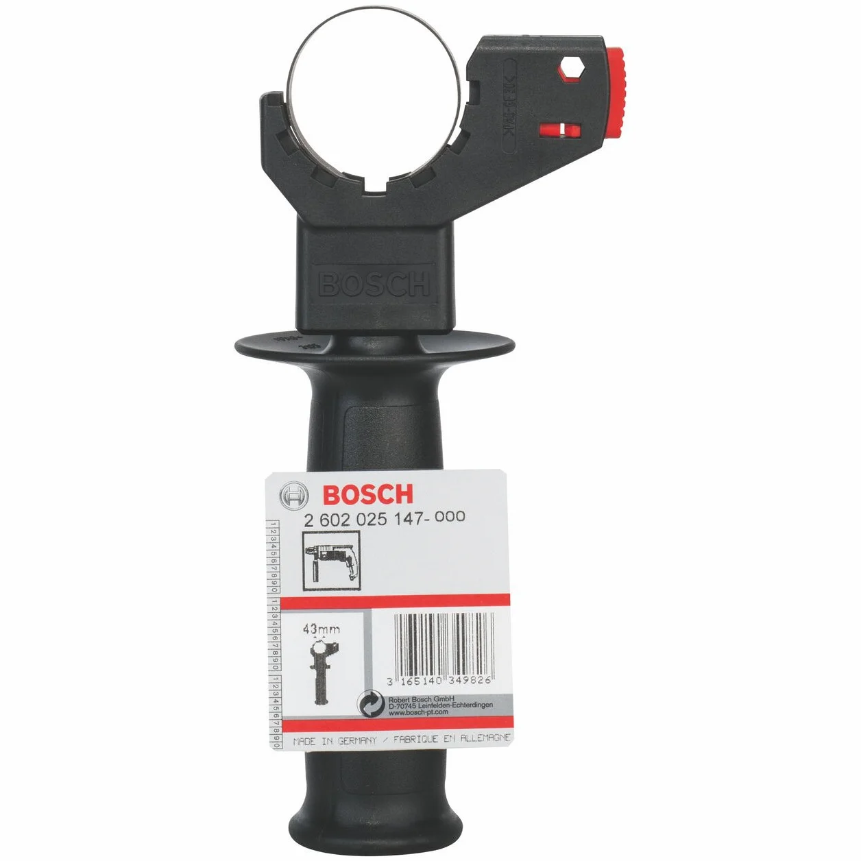 Bosch Maniglia ausiliaria GSB 20 Nero Rosso