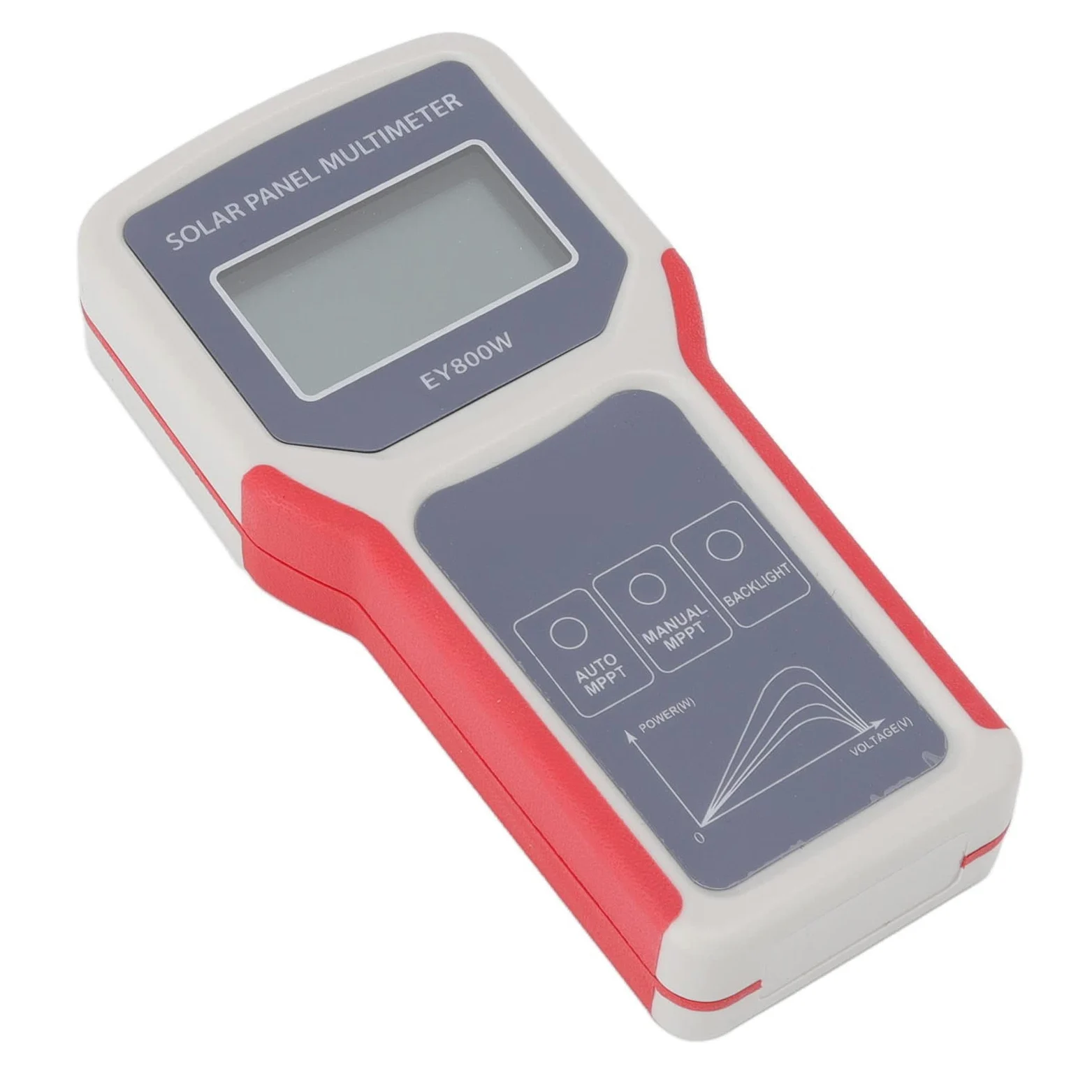 lyrlody Multimetro per Pannelli Solari Tester per Pannelli Solari LCD ABS da 5 A 800 W da 12 A 60 V da 0 A 35 A Rilevamento MPPT Test di Tensione A Circuito Aperto per Installatori Produttori
