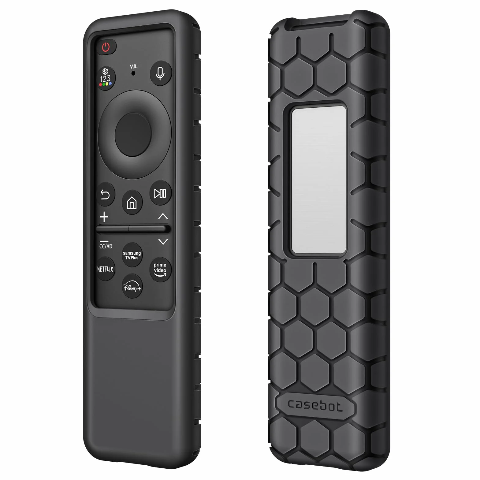 FINTIE Custodia Telecomando per Samsung Solar Cell TM2560E TM2360E TM2360F TM2361F TM2361E BN59-01480A BN59-01455A BN59-01436A BN59-01432A, Cover in Silicone Antiurto Antiscivolo Leggera, Nero