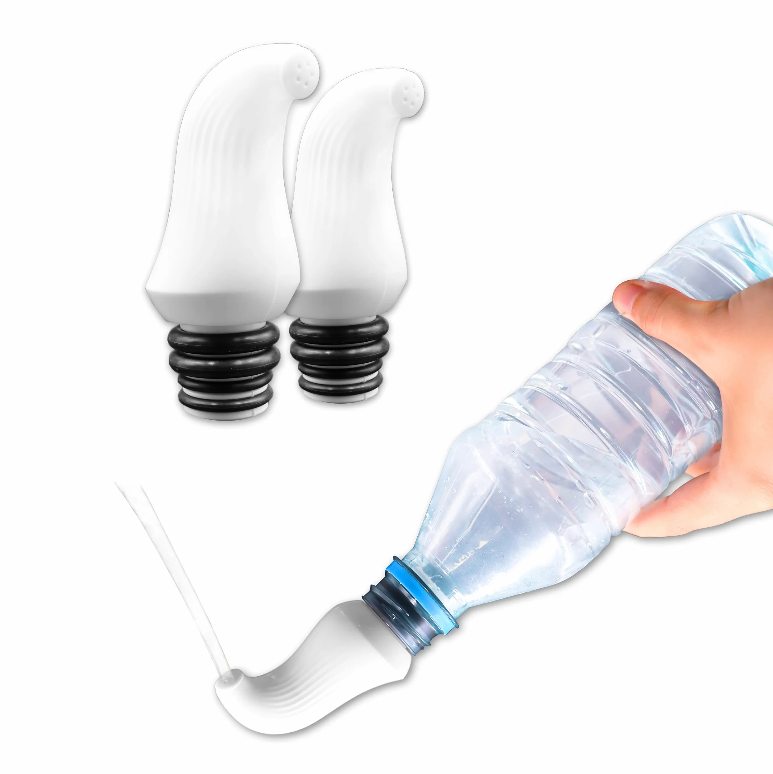 PEPE Mobility Bidet Portatile da Viaggio x2 Unità, Doccetta per Bottiglia Campeggio Camper Outdoor