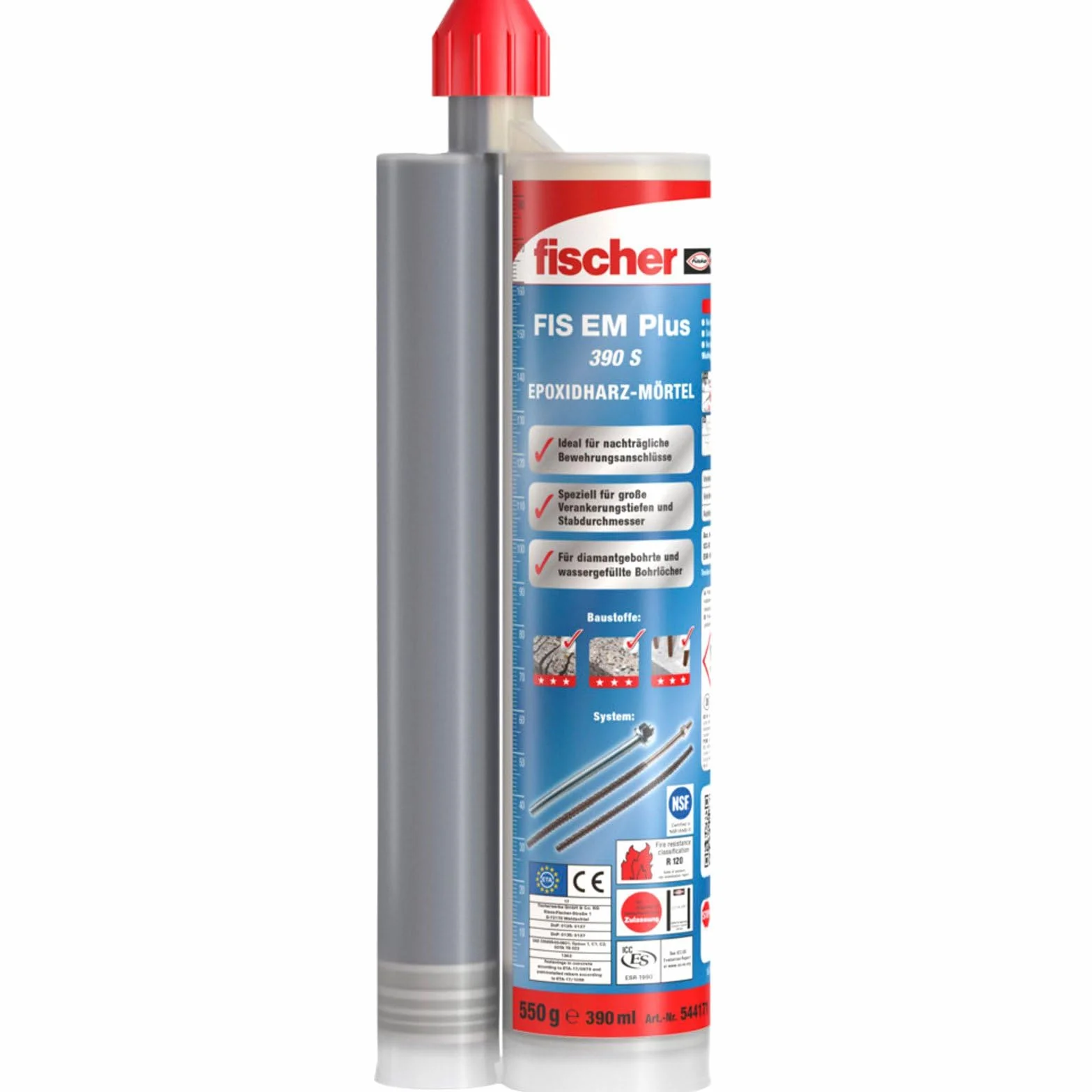 FISCHER Malta epossidica FIS EM Plus 390 S