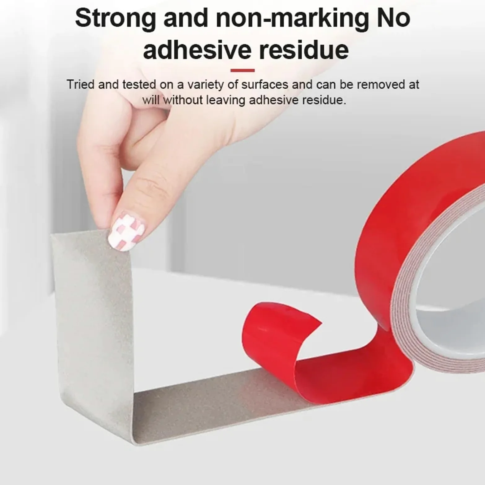 Shockproof Foam Sticky Tape Nastro adesivo biadesivo da 5 pezzi | Schiuma di montaggio impermeabile pesante e resistente for il pannello solare domestico all'aperto dell'auto(100mmX1mm)