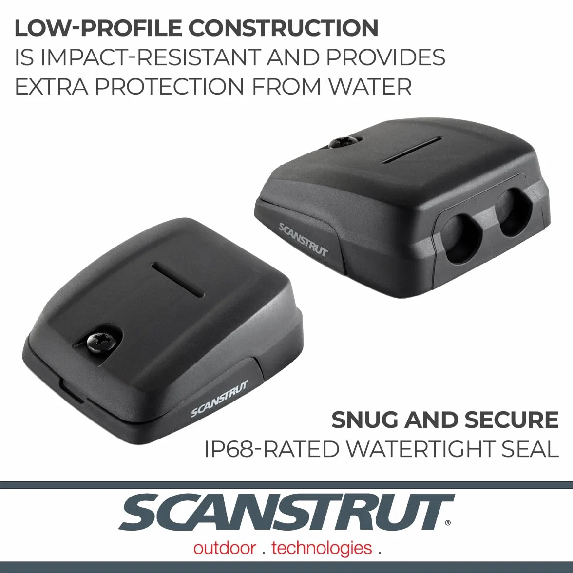 Scanstrut DS-HD10-BLK Guarnizione per Cavi Orizzontale Doppia Nero