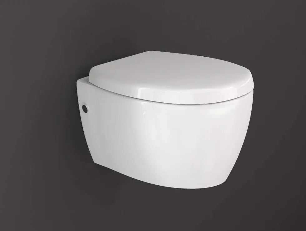 Aqua Bagno WC Taharet sospeso con funzione bidet e sciacquone profondo, ceramica, Soft Close