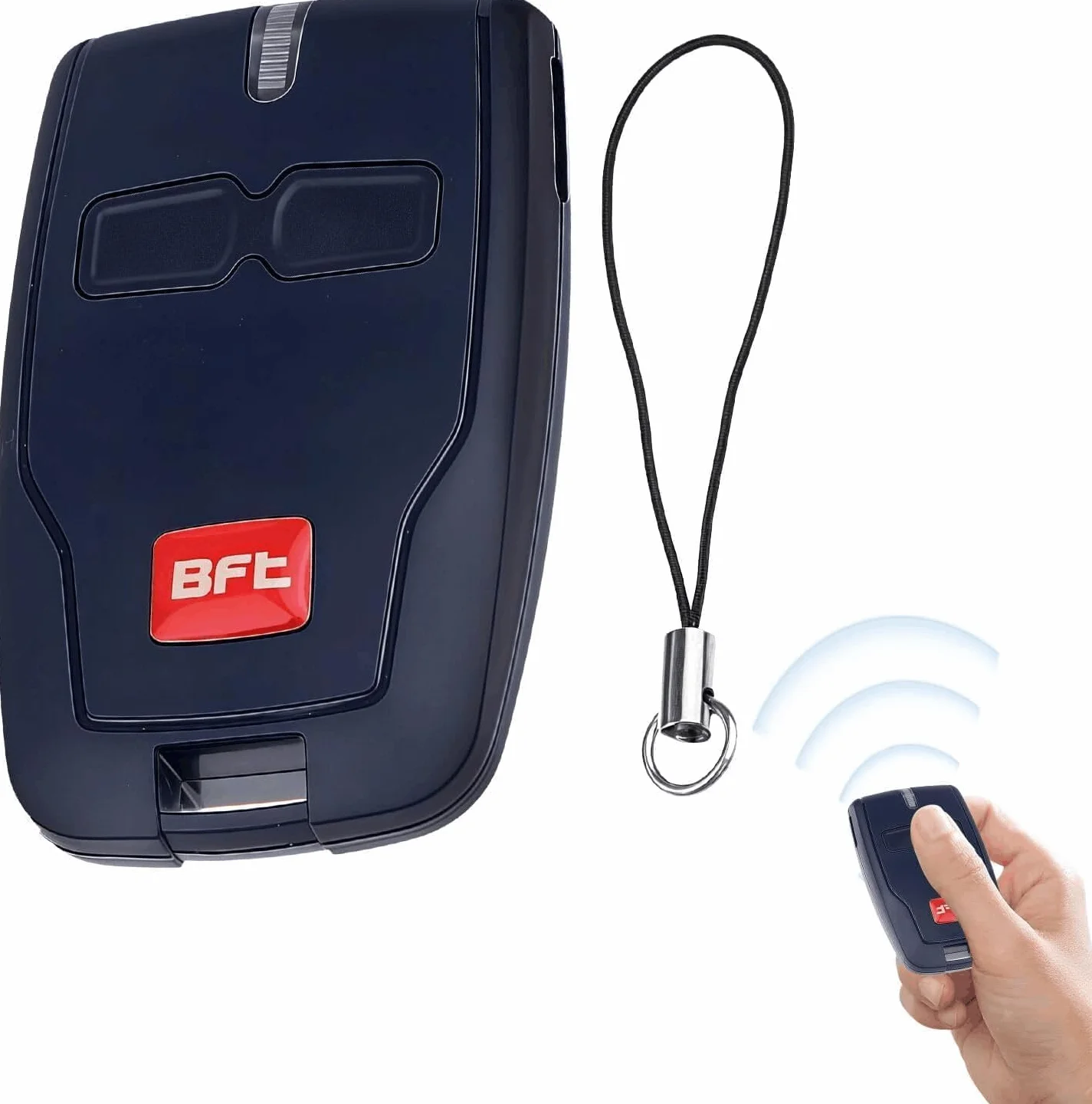 Telecomando BFT Mitto 2 433MHz 2 canali per apriportone garage portachiavi