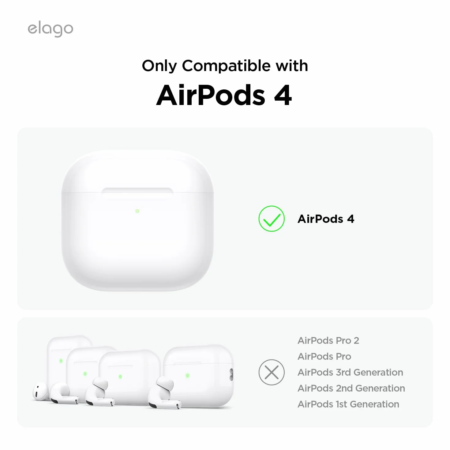 elago Armor Custodia Compatibile con la Custodia AirPods 4 - Compatibile con la Custodia AirPods 4, Moschettone Incluso, Supporta la Ricarica Wireless, Protezione Totale (Pietra)