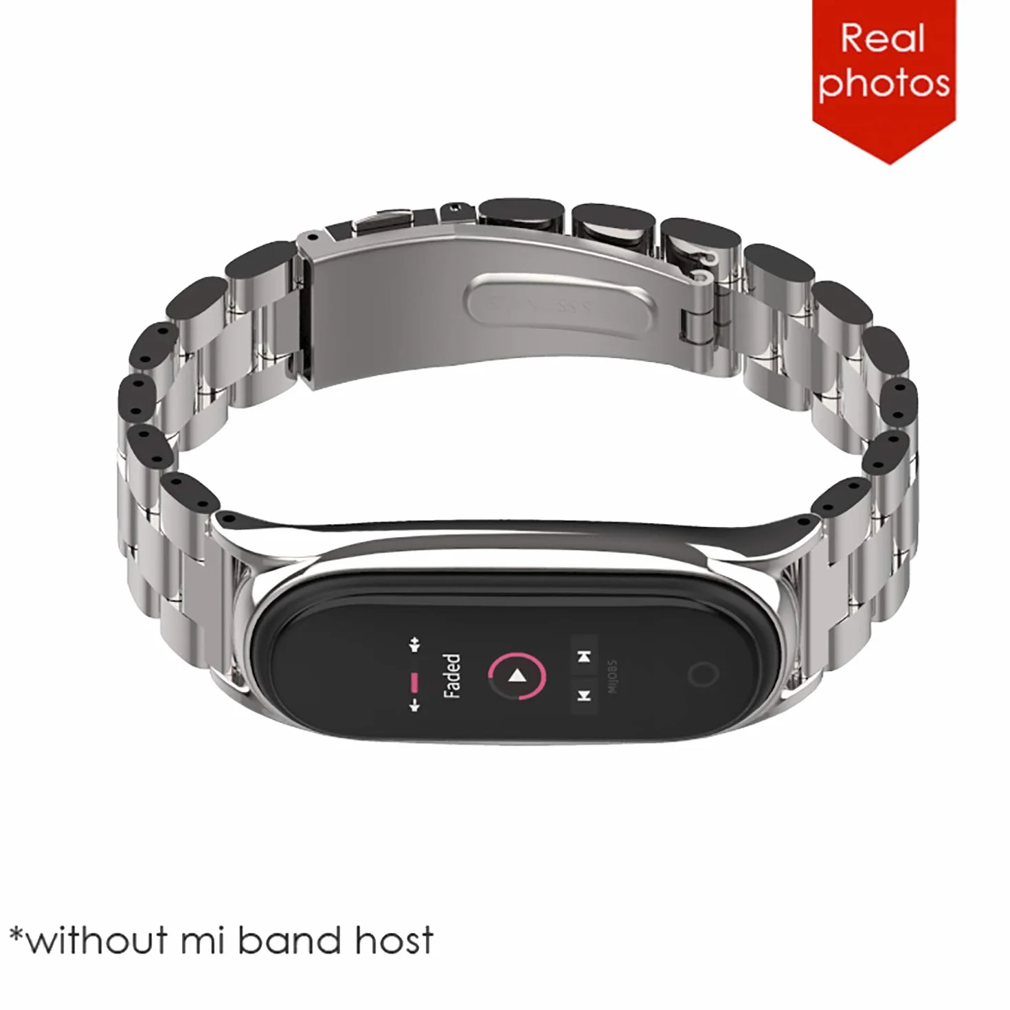 BDIG Cinturino per Mi Band 6 Cinturini Metallo in Acciaio Inossidabile MiBand 5 Bracciale di Ricambio Braccialetto con Links Strumento di Rimozione da Polso Sostitutivo Wristband Cinturini Mi Band 6/5