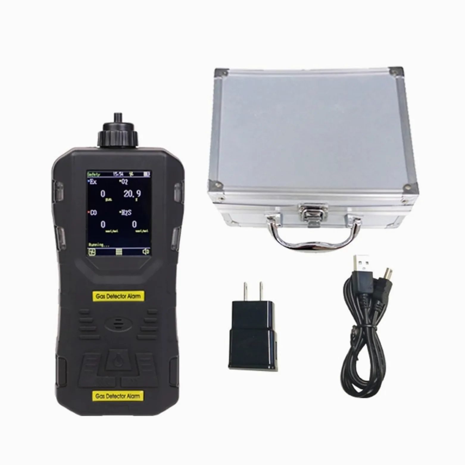 Rilevatore Multigas, Fornitore di analizzatori gas CO CO2 O2 H2S Tester 4 in 1 | LEL: 0-100%LEL