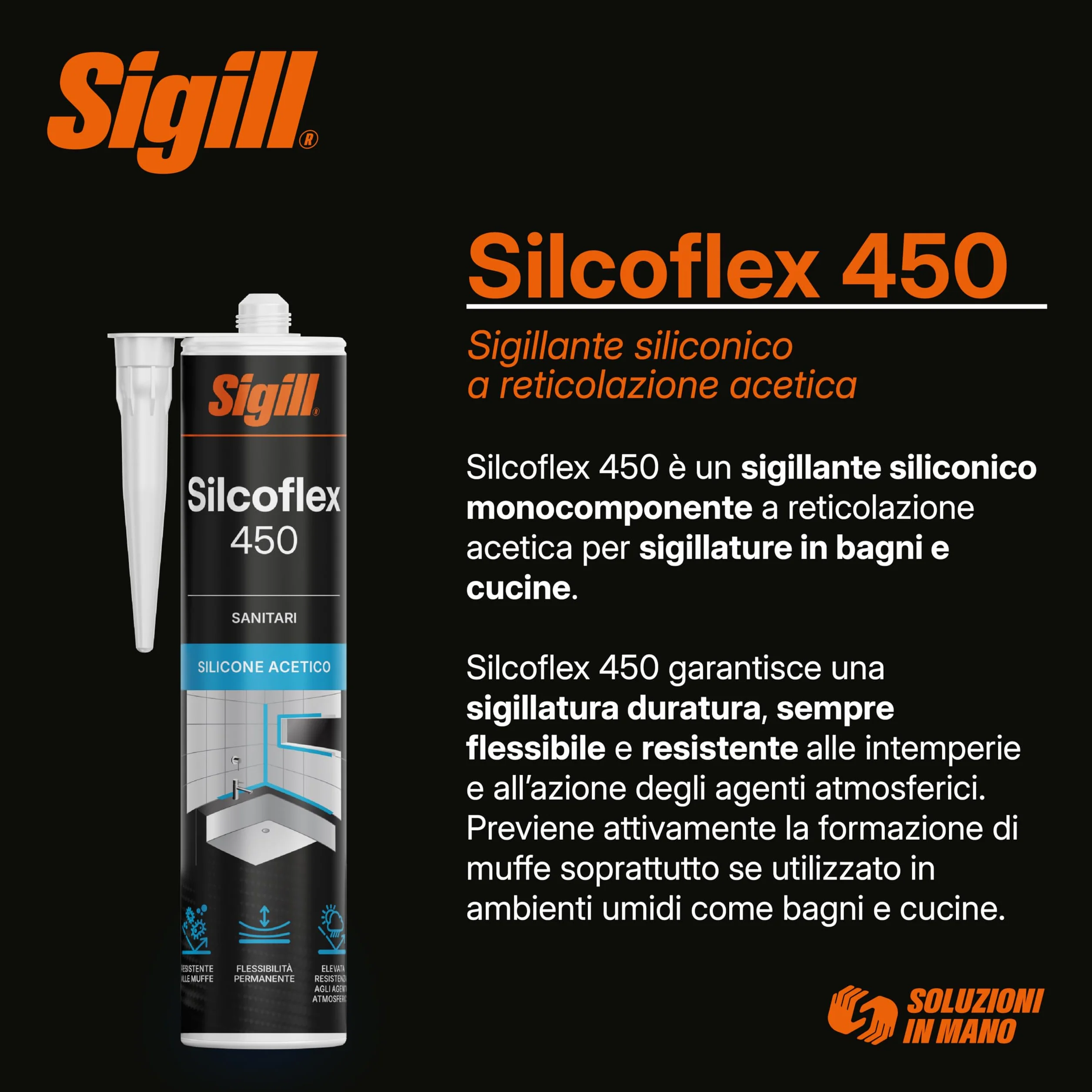 SIGILL Silcoflex 450 Silikon Acetylenowy Biały 280 ml Uszczelniacz do Szkła Ceramiki Aluminium
