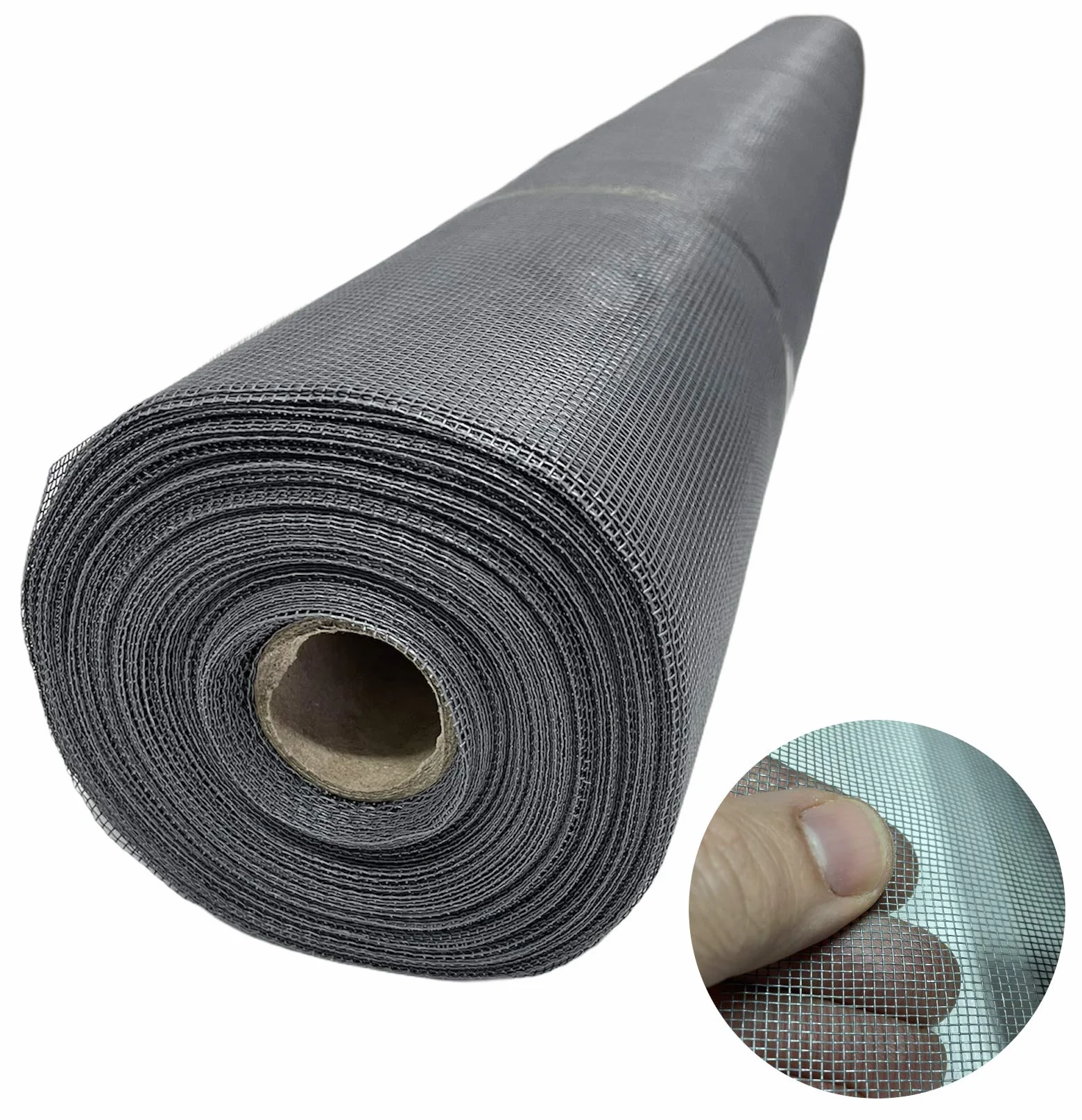 Rete Zanzariera in Fibra di Vetro 30m 18x16 Maglia Grigia 100cm Rotolo Protezione Insetti