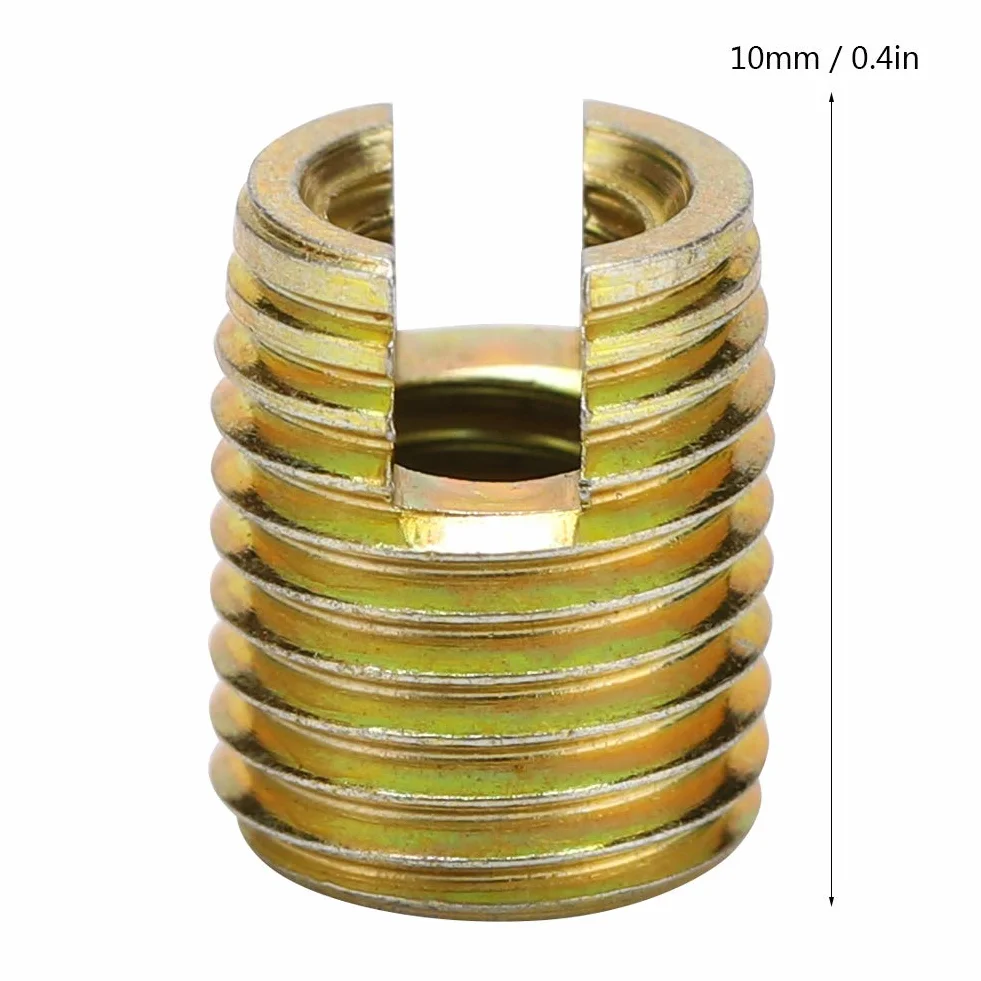 Akozon Inserto Filettato Autofilettante 20pz Inserti Filettati 302 Viti per Riparazione Viti in Acciaio al Carbonio(Inner M5*0,8 Outer M8*1,0)