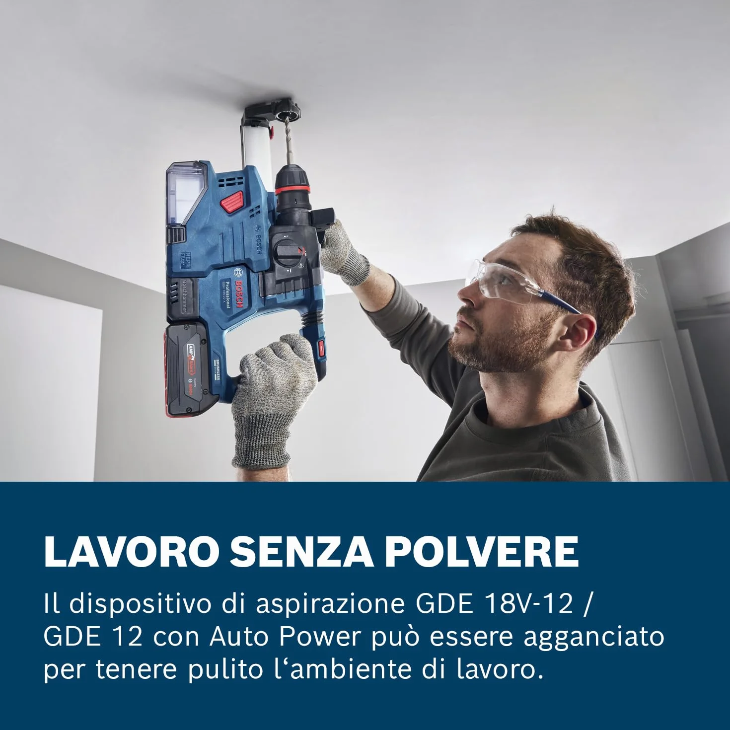 Bosch Professional GBH 18V-22 X Martello perforatore a batteria 18V System L-BOXX 136