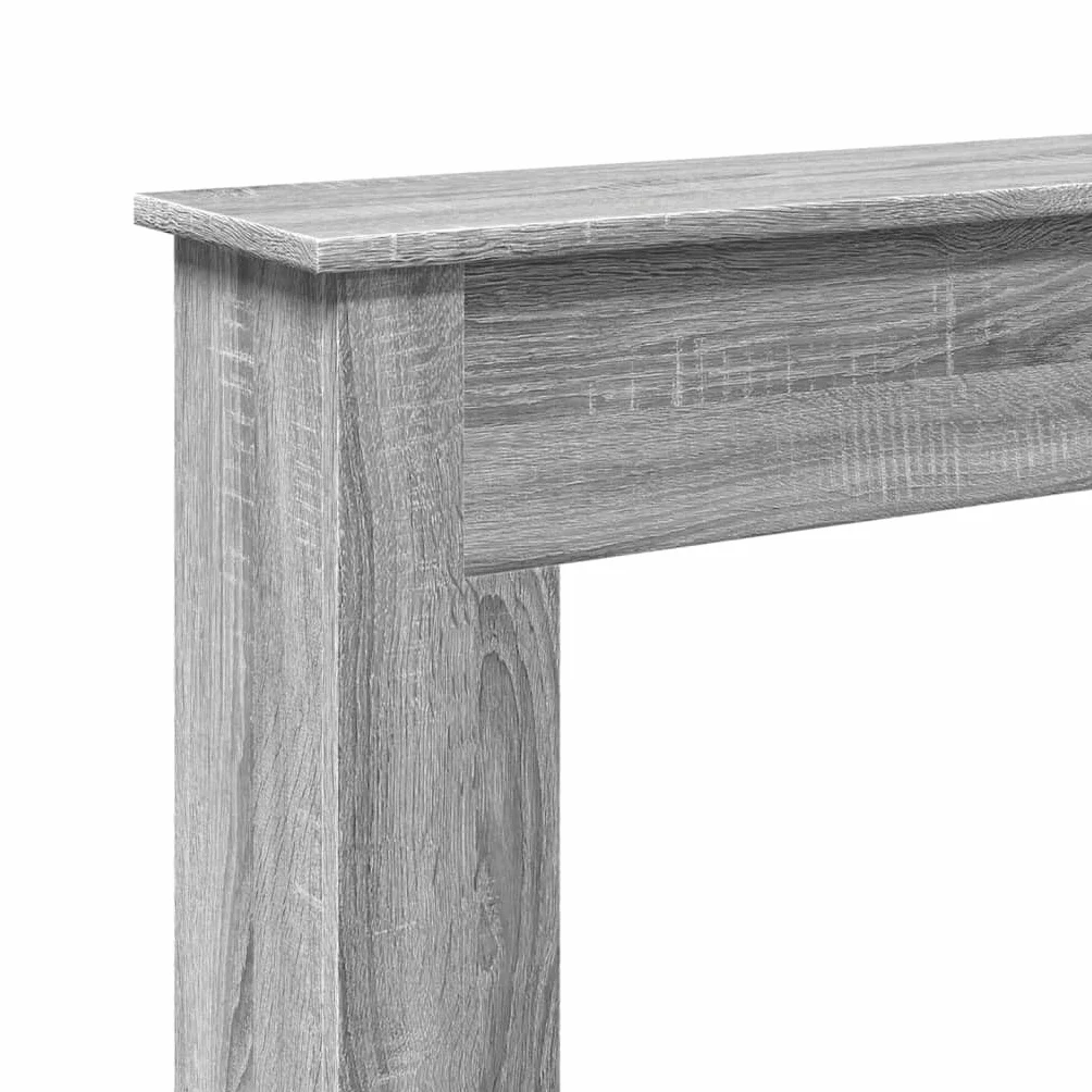 vidaXL Cornice per Camino Grigio Sonoma 75x20x87,5 cm Truciolato