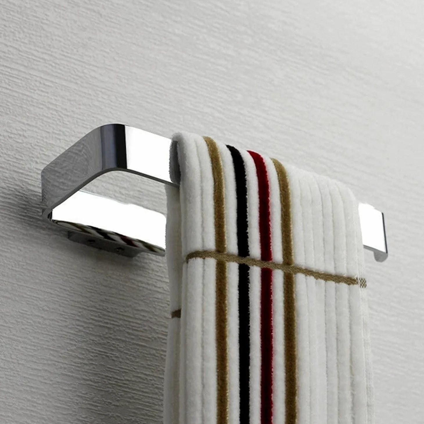 Portasciugamani da Bagno Anello Portasciugamani in Rame Portasciugamani ad Anello Appeso può liberare Il Pugno Portasciugamani da Bagno Portasciugamani, Premium Chrome, per Bagno, Cucina