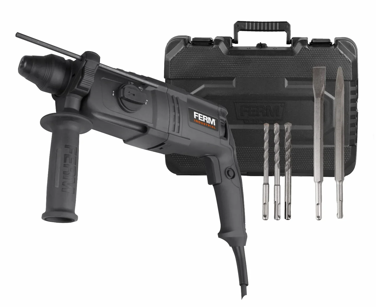 FERM Martello perforatore demolitore 800W SDS-plus 4 funzioni