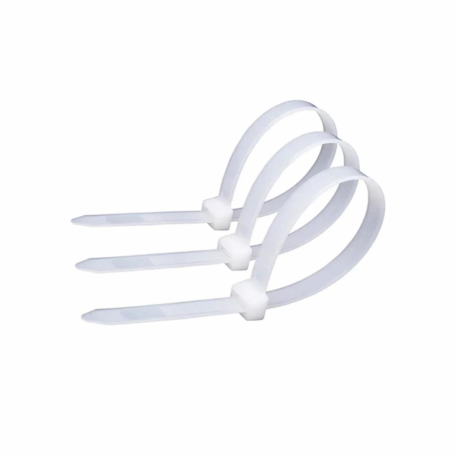250 fascette autobloccanti resistenti in nylon bianco e nero for cablaggio - Facile Installazione(White,8x500mm)