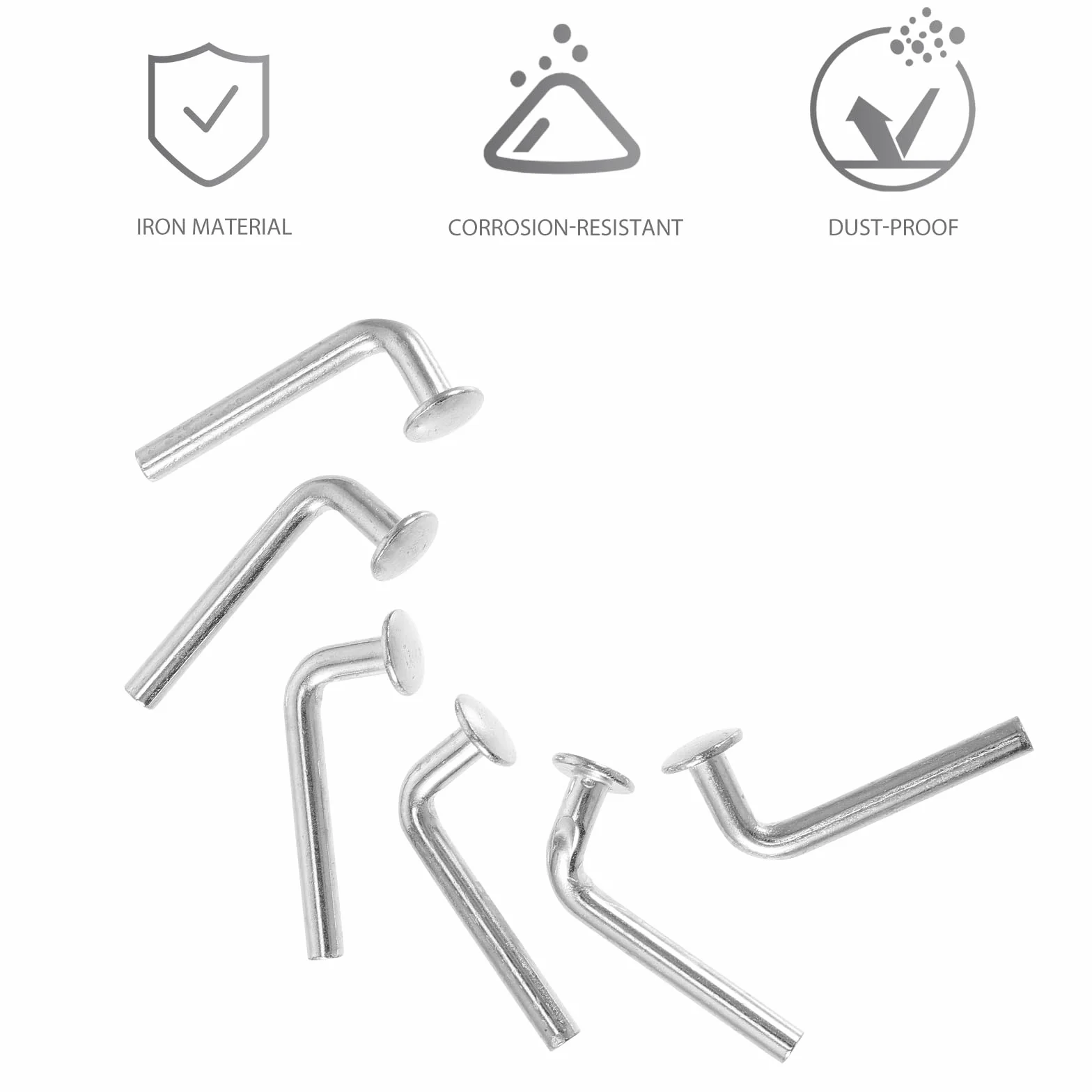 generic Perni Di Sicurezza Universali M5 Con Bulloni a Testa Tonda 100 Pezzi Antiruggine Per Scaffalature Pallet Magazzini E Uso Domestico Facili Da Installare