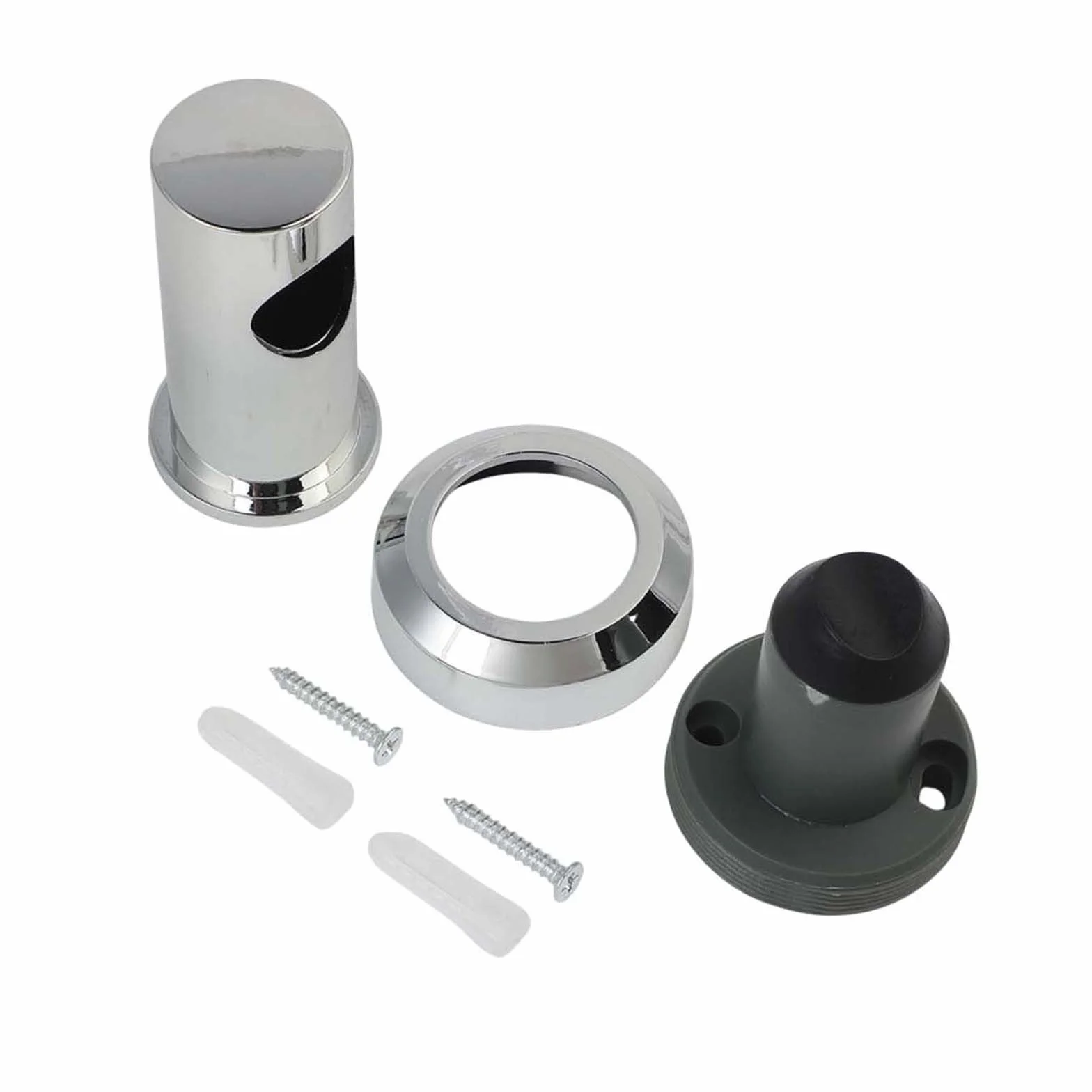 Staffa per asta doccia 22 mm cromata ABS montaggio a parete compatibile 21,5-22 mm
