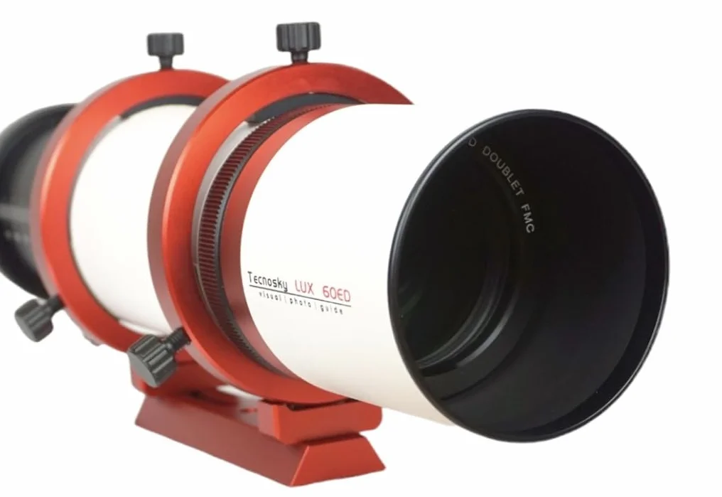 Telescopio Tecnosky LUX 60ED Apo 60/360 FPL53. Piccolo apo con doppietto FPL53 da 60mm di diametro e focale 360mm (F/6).