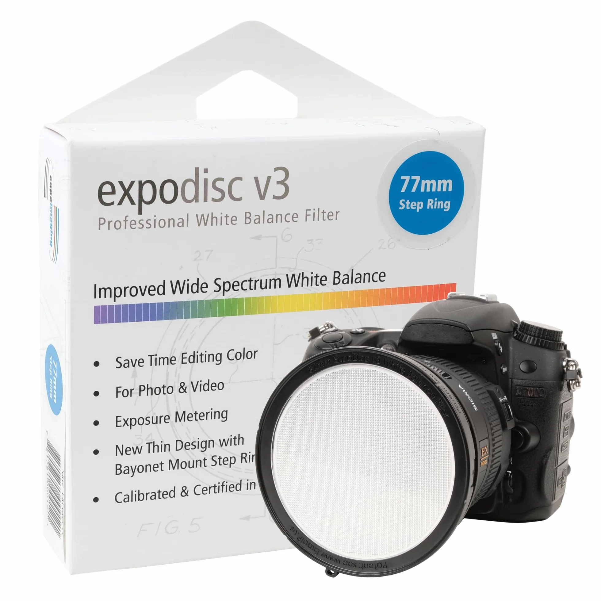EXPODISC Expoimaging Filtre Balance des blancs Expodisc V3 77mm