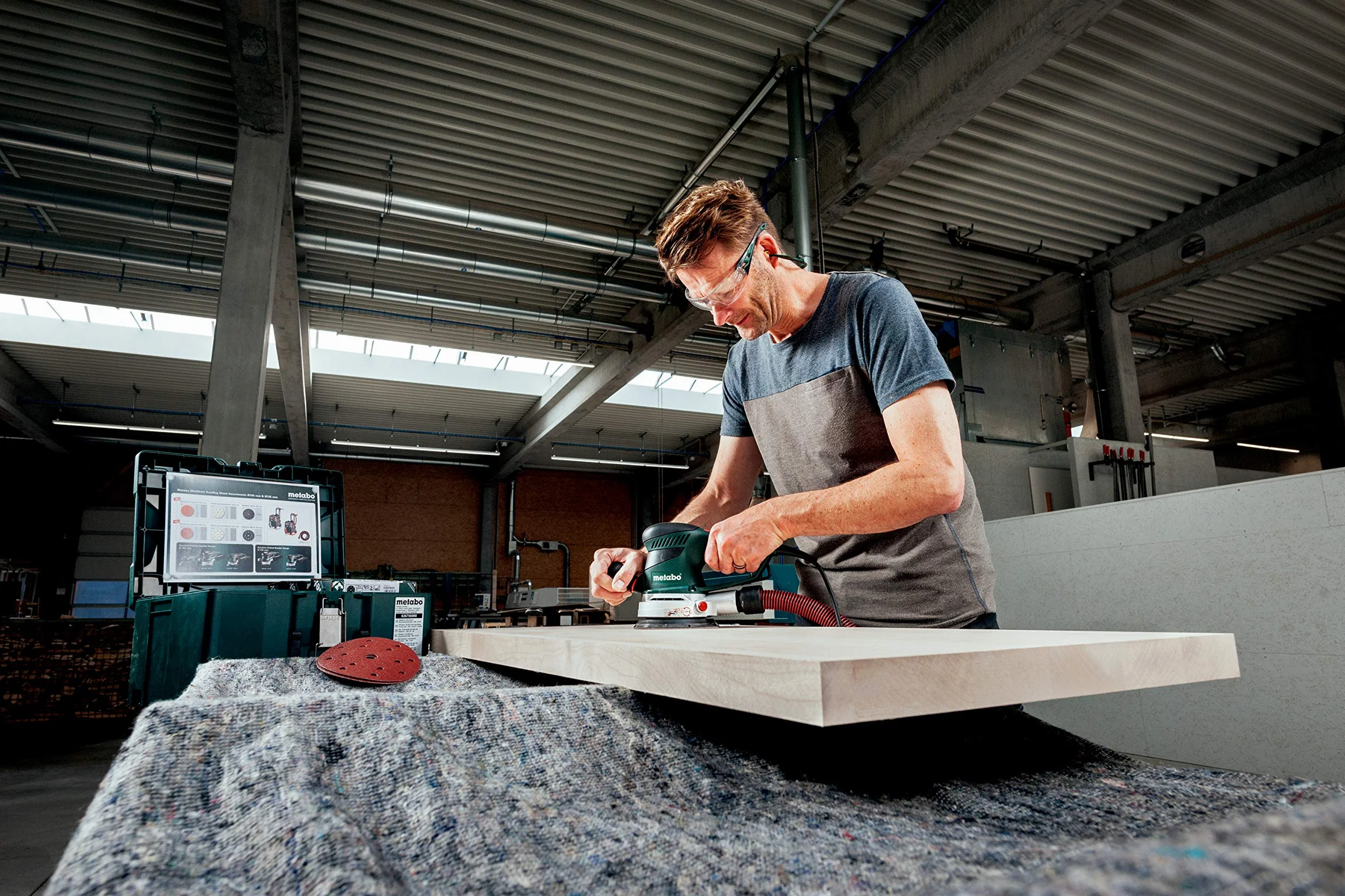 Metabo 6.00129.00 SXE 450 Turbotec - Levigatrice roto-orbitale elettronica
