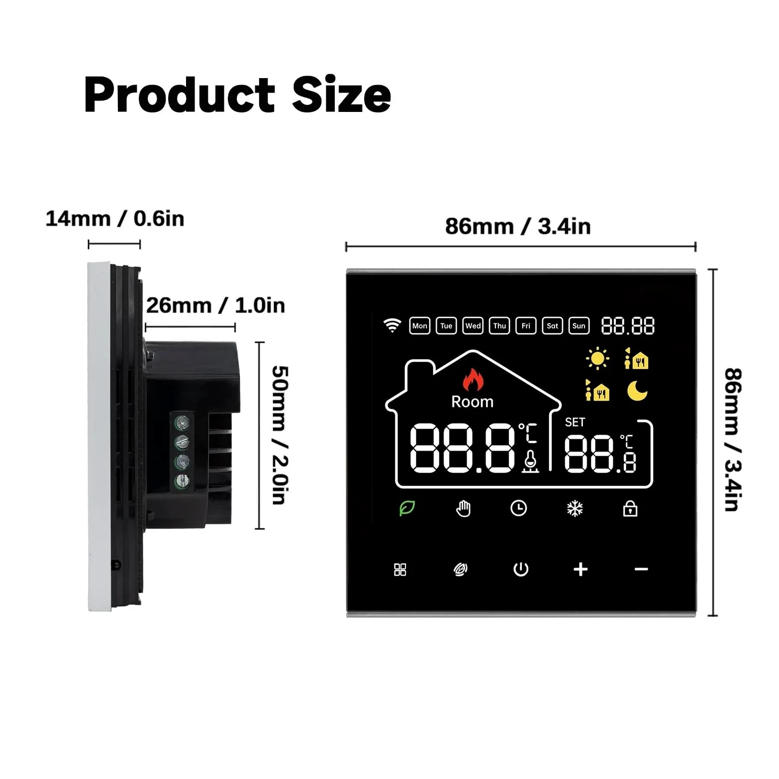 WiFi Smart Termostato Riscaldamento Elettrico Acqua Caldaia Regolatore di Temperatura del Gas