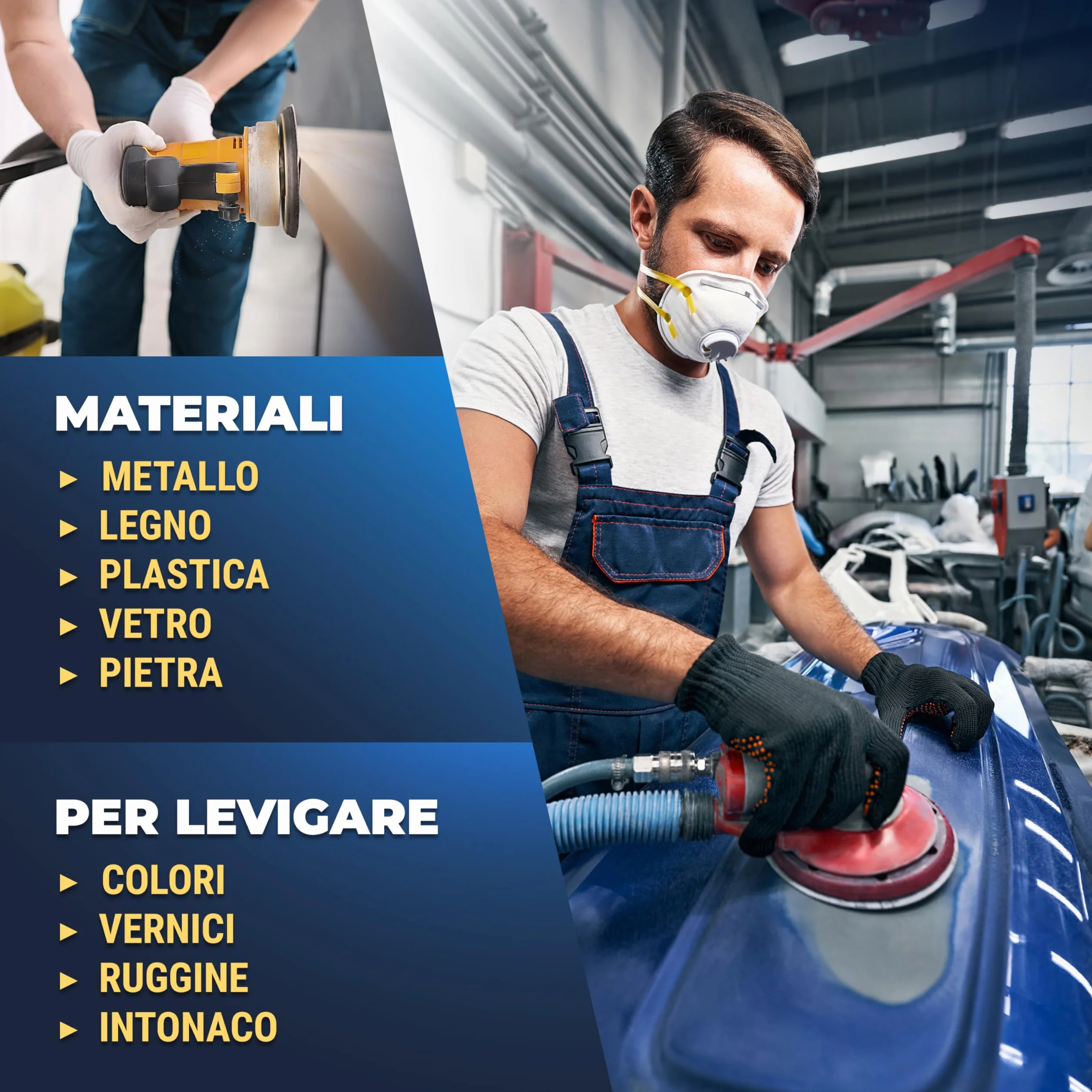 S&R Dischi Abrasivi 125mm Carta Vetrata Grana 40-240 8 Fori Levigatrice Rotorbitale