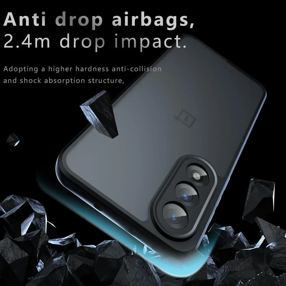 Lemxiee Cover per OnePlus Nord 5 Case con Anti-impronta & Anti-caduta Custodia in silipere flessibile + Acrilico smerigliato