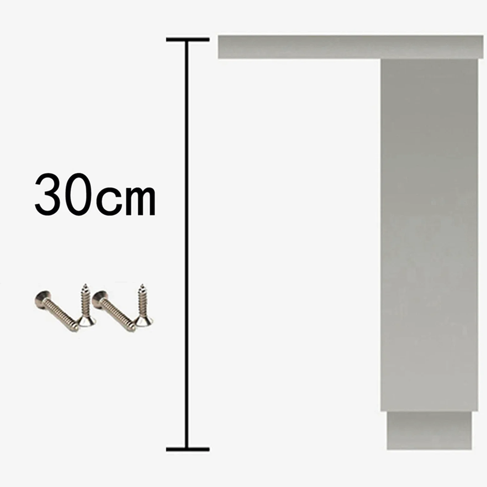 Piedini Per Mobili In Metallo, Lega Di Alluminio Piedino Regolabile Per Mobili Piede di Ricambio per Tavolino da Salotto,Per Tv Cabinet Divano Armadietti Tavolini, 4 Pezzi(30cm/12in)