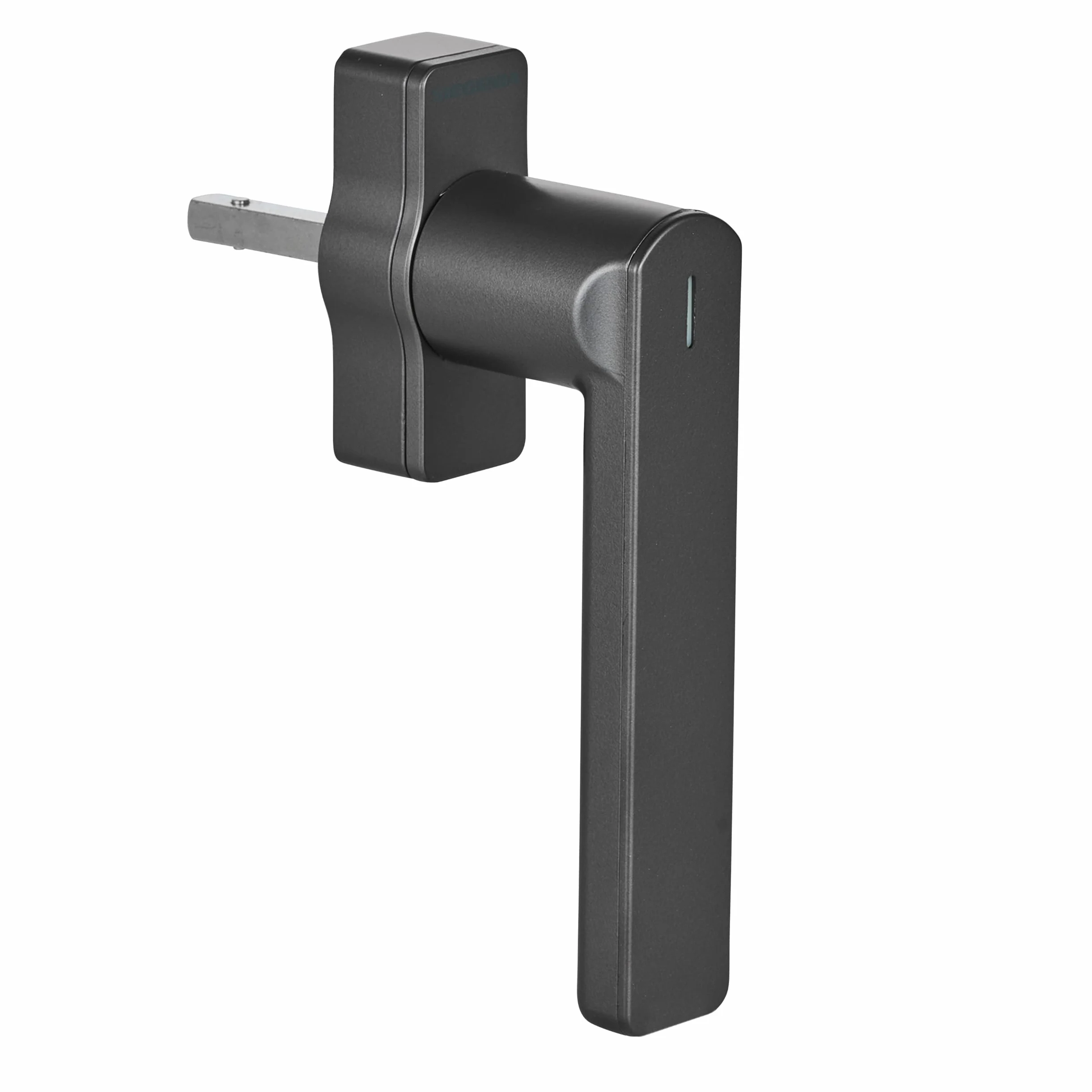 Maniglia smart per finestre SIEGENIA 2° gen. antracite - Compatibile con Matter per l'inserimento nelle reti della smart home con sorveglianza dello stato, blocco centralizzati tramite accesso remoto