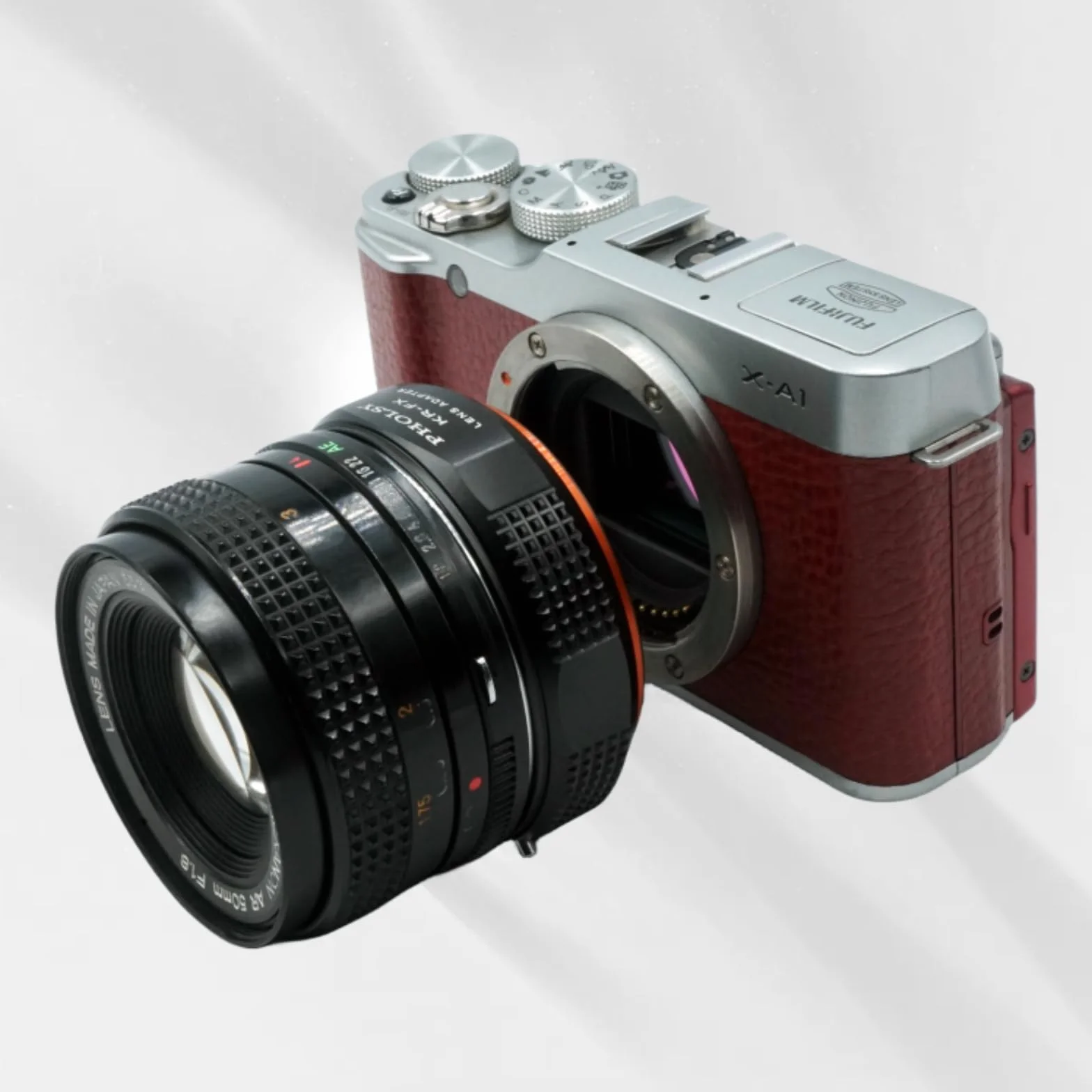 PHOLSY Anello Adattatore Compatibile con Obiettivo Konica AR Mount su Fujifilm X Mount Corpo Fotocamera per X-H2S, X-Pro3, X-T5, X-T4, X-T3, X-S20, X-S10, X-T30II, X-E4 etc. Konica AR-FX