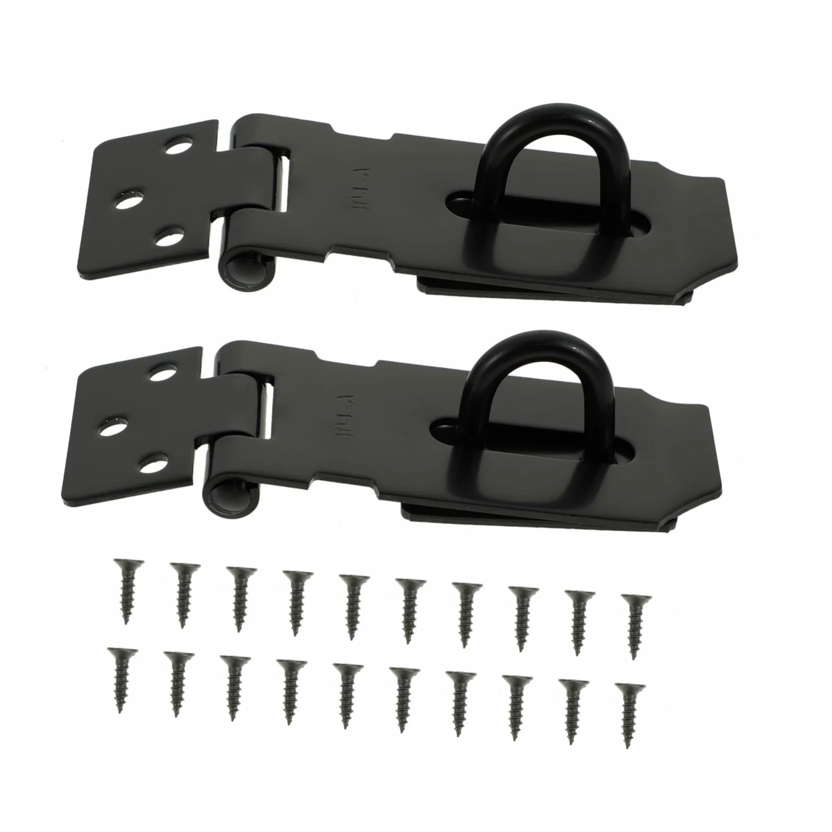 Lucchetto a catena for porta, 10 set Graffette for fibbia in acciaio inossidabile Lucchetto a catena for porta resistente Lucchetto for carichi pesanti Lucchetti Hasp Serratura for armadio Cancello Se