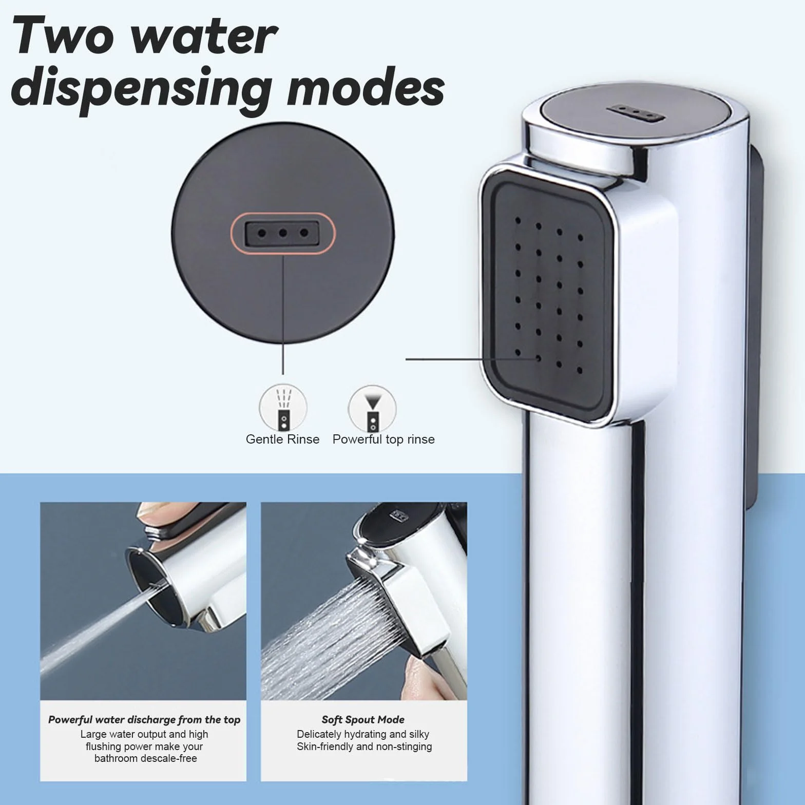 Lavabi portatili Doccetta per bidet spruzzatore ad alta potenza ABS manuale