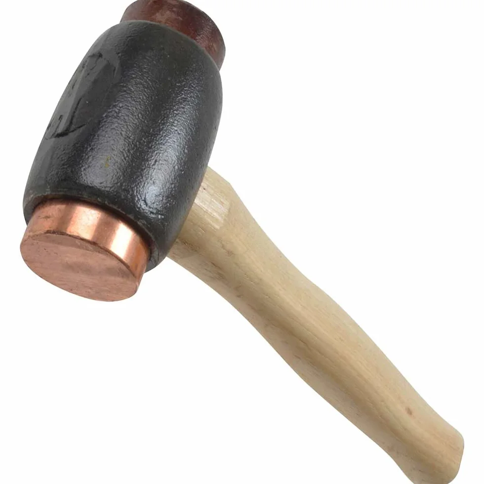 Mazzuolo Thor con testa in ferro, rame e cuoio grezzo 1,6 kg mis. 3