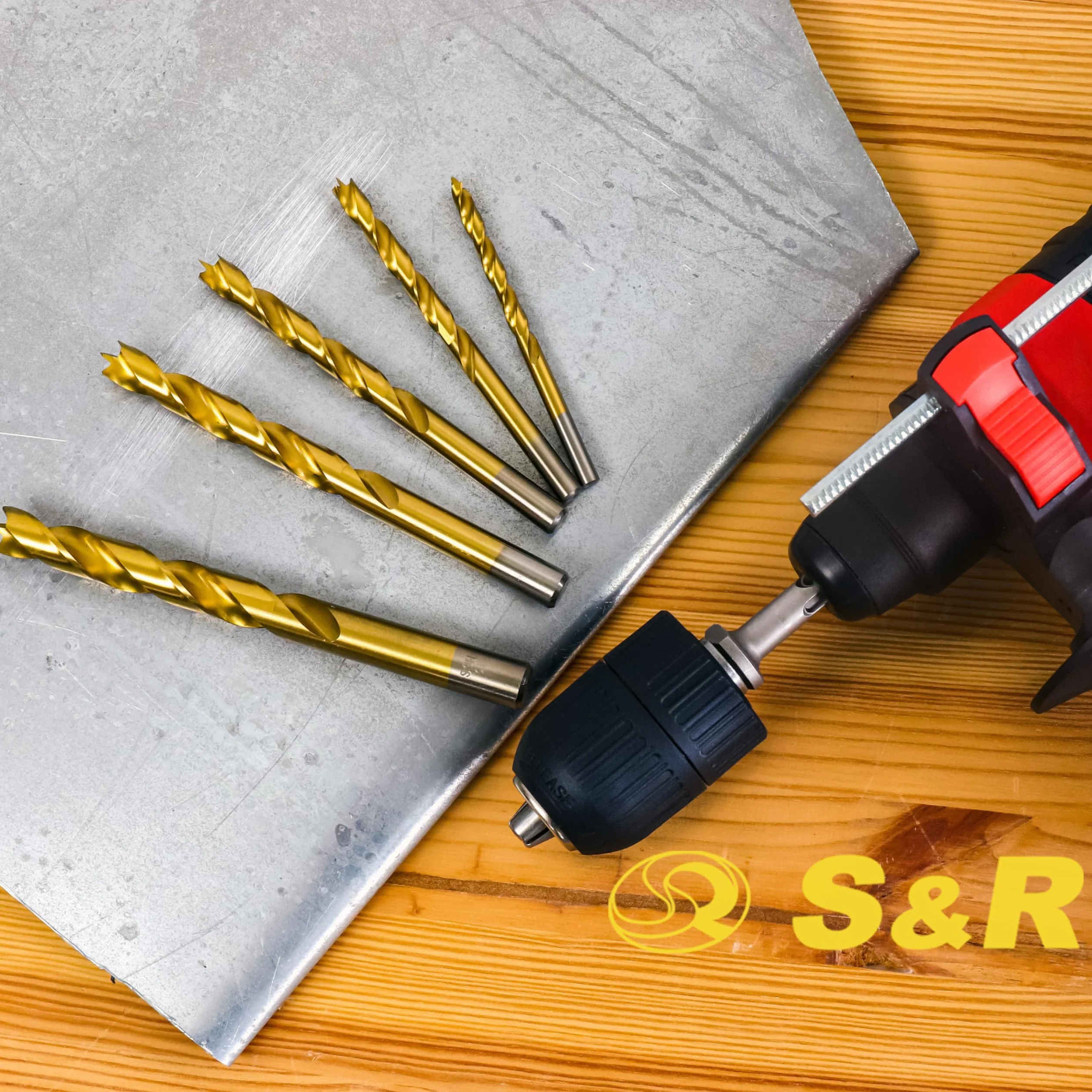 S&R Mandrino Trapano Autoserrante SDS-Plus 1.5-13 mm 1/2"-20UNF M12 Adattatore 1/4" Esagonale