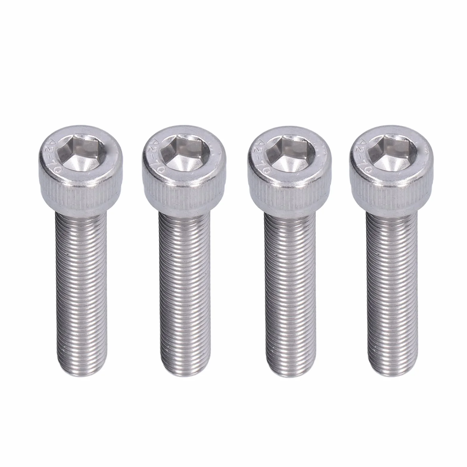 Bullone Esagonale M10x1.25 A2 Acciaio Inossidabile Vite a Passo Fine 4 Pezzi