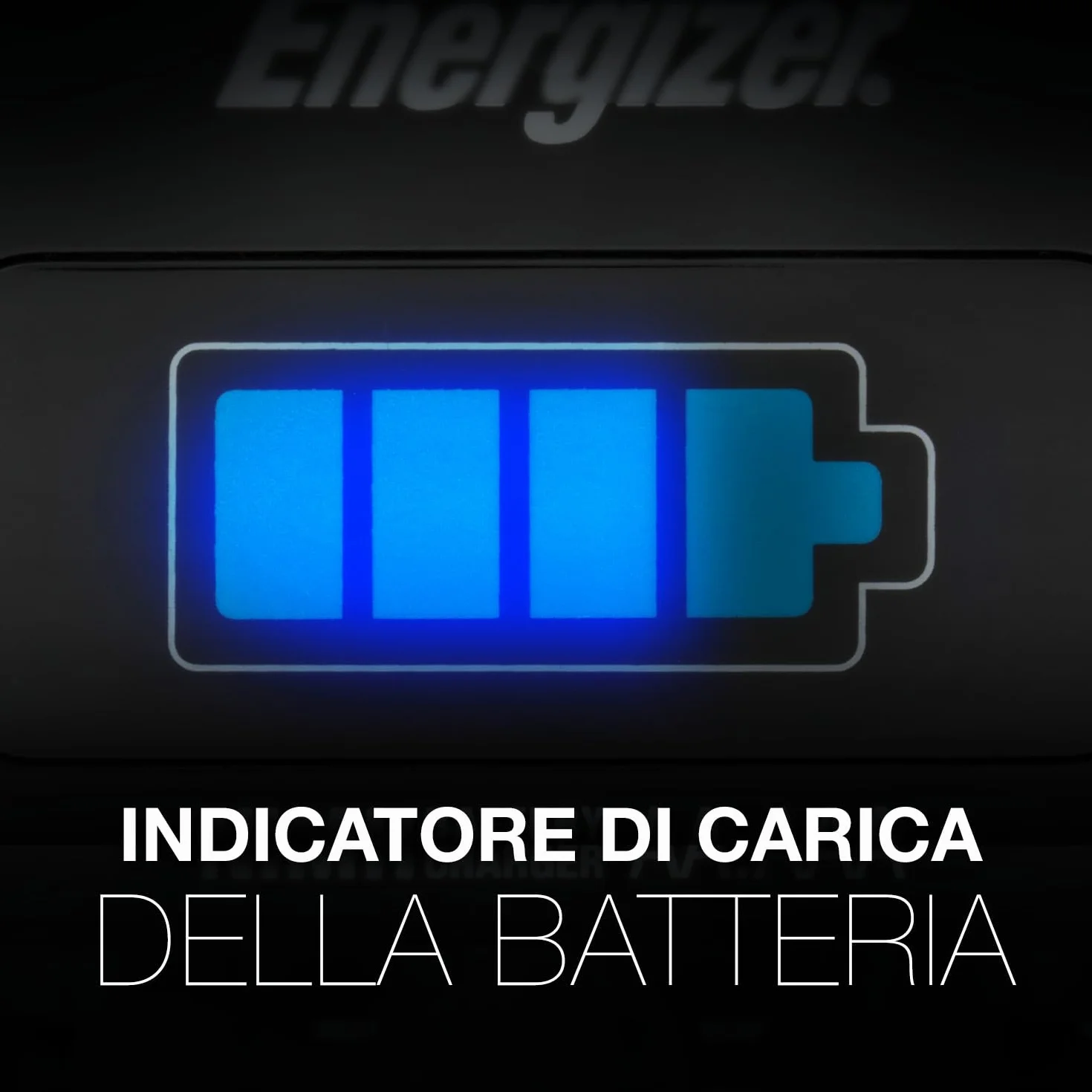 Energizer Carica Batterie Ricaricabili AA e AAA NiMH - Include 4 Pile AA 2300 mAh - la ricarica completa in 1 ore - funzioni di spegnimento di sicurezza automatico