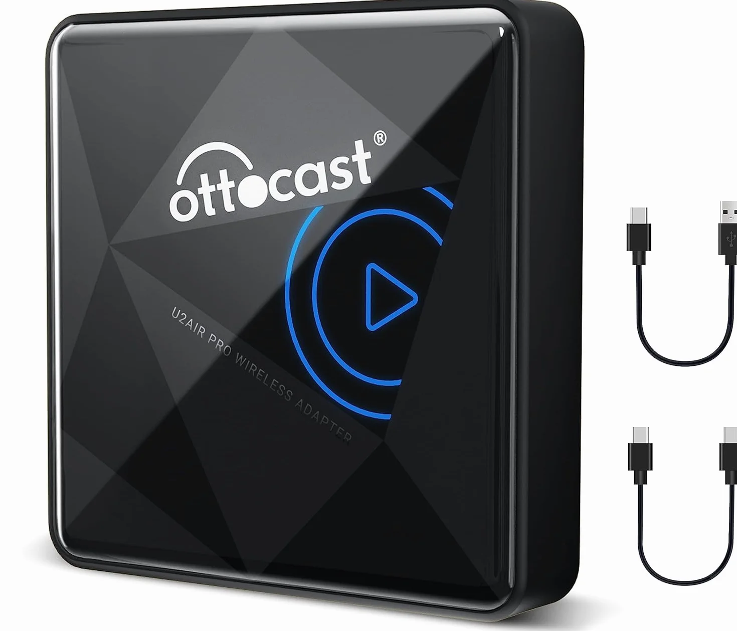 OTTOCAST Adattatore CarPlay Wireless, Dongle Senza Fili, Nessun Ritardo, Compatibile con Auto dal 2016 e iPhone iOS 10+