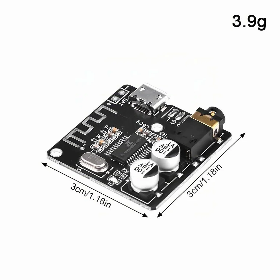 Heemol VHM-314 Bluetooth Scheda Ricevitore Audio 5.0 mp3 scheda decodificatore senza perdita di modulo Musica Stereo Wireless (2 pezzi)