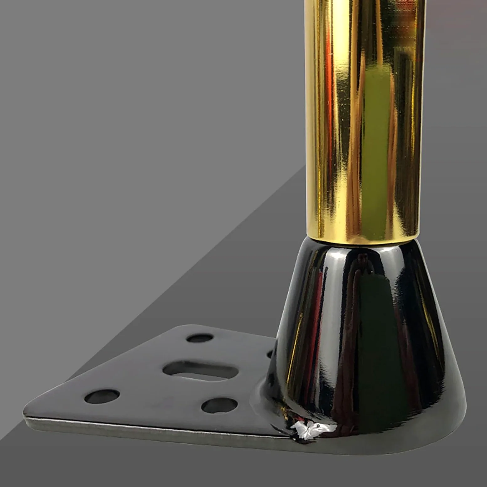 Piedi per Mobili In Metallo Piedini per Mobili Cilindriche per Comò In Stile Moderno Set di 4 Gambe per Mobili Gambe di Ricambio Fai da Te per Divano Divano Letto Tavolino da Caffè(Multi-colored,19cm/