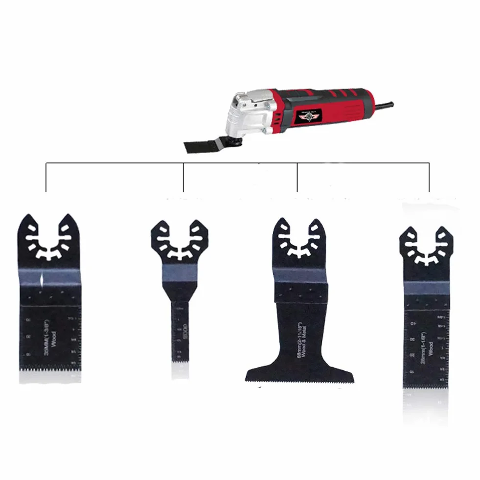 8 lame universali in acciaio al carbonio per taglio del legno, lame oscillanti per utensili multifunzione Fein, Dremel, Bosch, Makita, Dewalt