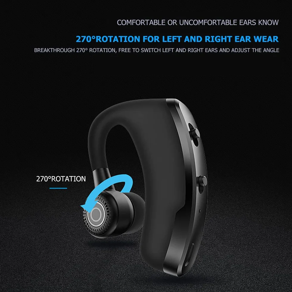 Auricolare Bluetooth Wireless 2022, Mono con Microfono HD CVC8.0, Riduzione del Rumore, 25 Ore di Conversazione, IPX7 Impermeabile, Nero