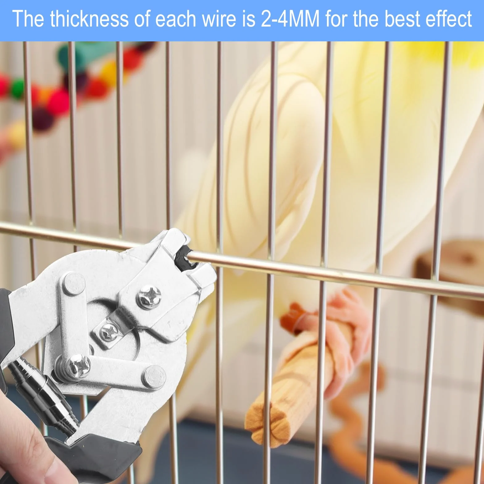 Pinza per salsiccia 600 clip fissaggio filo recinzione per gabbie animali