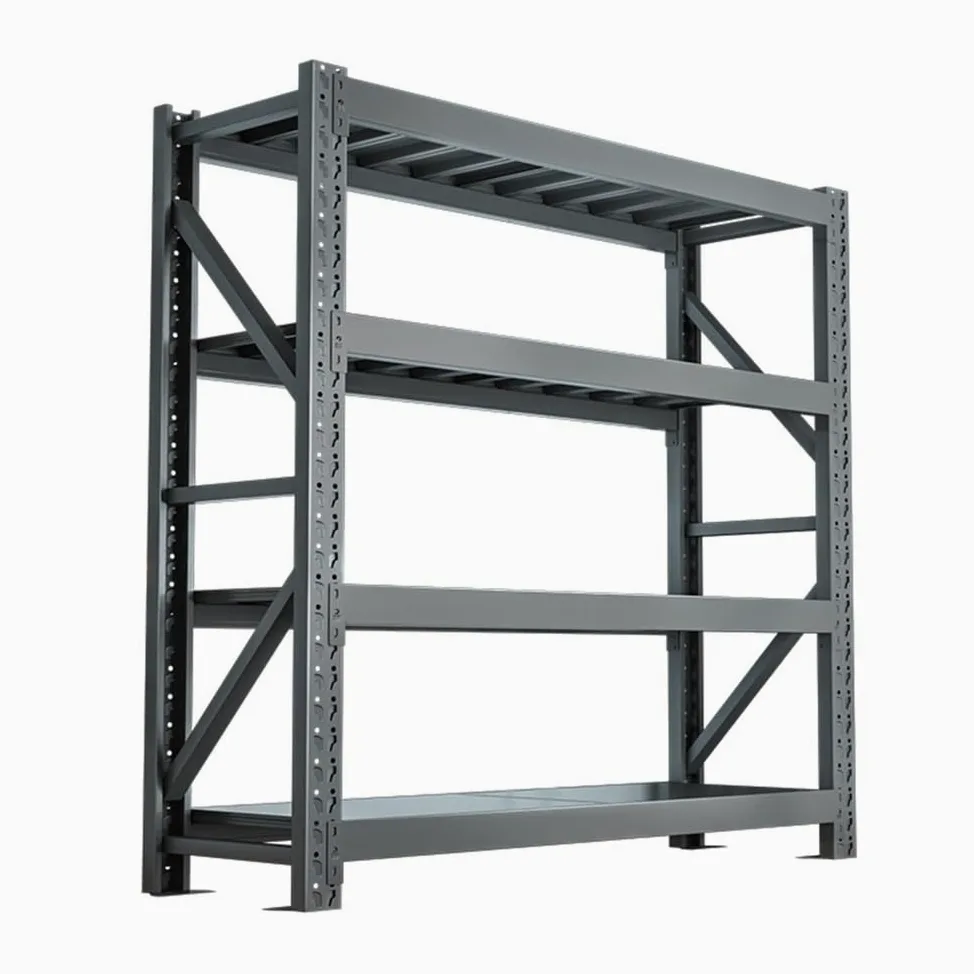 Scaffalatura in metallo resistente, 4 ripiani, 200,7 x 149,9 x 61 cm, colore nero, per garage, cucina e ripostiglio, design durevole e robusto