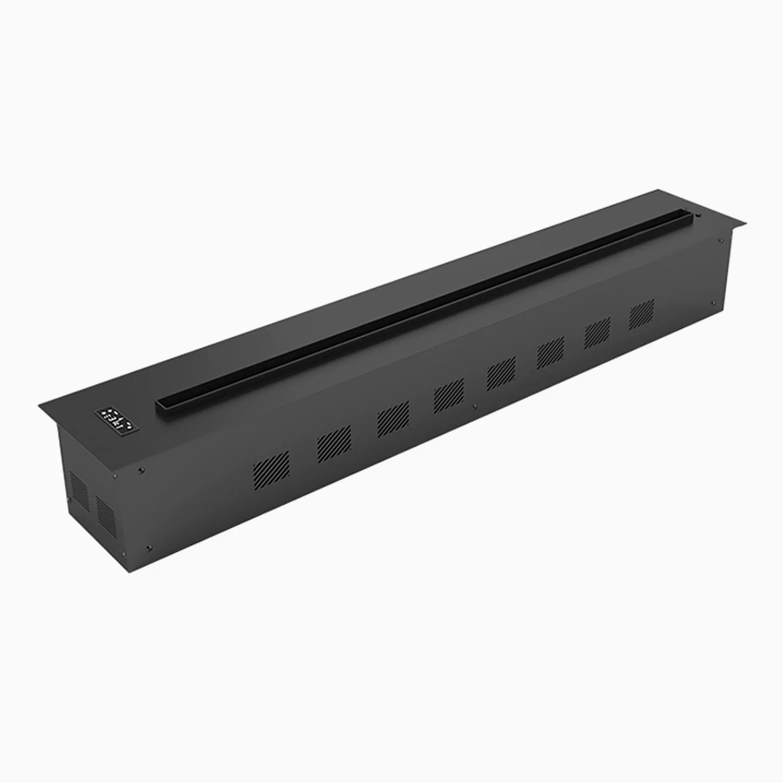 Caminetti elettrici Simulazione 3D Fiamma Elettrica Camino da camino da incasso Camino elettrico da incasso con controllo intelligente touch screen LCD e funzione di temporizzazione, fiamma taccibile,